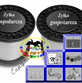 Żyłka techniczna gospodarcza 2,00 mm szpula 3 kg, nawój 900 m, Poliamid PA6 typu B182